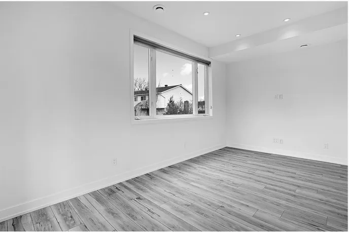 Empty kids room before staging